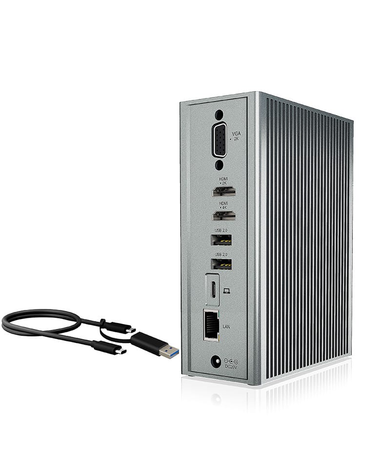 ICY BOX IB-DK2262AC Avec fil USB 3.2 Gen 1 (3.1 Gen 1) Type-C Anthracite (60855) — image 6