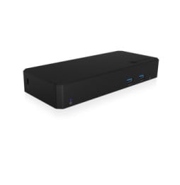 ICY BOX IB-DK2254AC Avec fil USB 3.2 Gen 2 (3.1 Gen 2) Type-C Noir (60802)