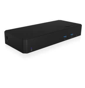 ICY BOX IB-DK2254AC Avec fil USB 3.2 Gen 2 (3.1 Gen 2) Type-C Noir (60802)