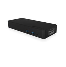 ICY BOX IB-DK2254AC Avec fil USB 3.2 Gen 2 (3.1 Gen 2) Type-C Noir (60802)