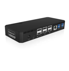 ICY BOX IB-DK2254AC Avec fil USB 3.2 Gen 2 (3.1 Gen 2) Type-C Noir (60802)