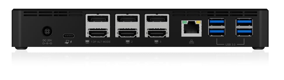 ICY BOX IB-DK2254AC Avec fil USB 3.2 Gen 2 (3.1 Gen 2) Type-C Noir (60802) — image 8