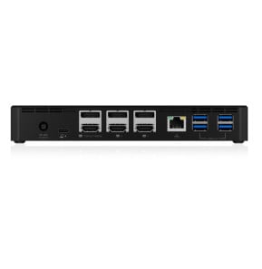 ICY BOX IB-DK2254AC Avec fil USB 3.2 Gen 2 (3.1 Gen 2) Type-C Noir (60802)
