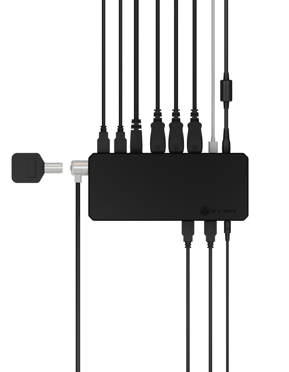 ICY BOX IB-DK2254AC Avec fil USB 3.2 Gen 2 (3.1 Gen 2) Type-C Noir (60802) — image 9