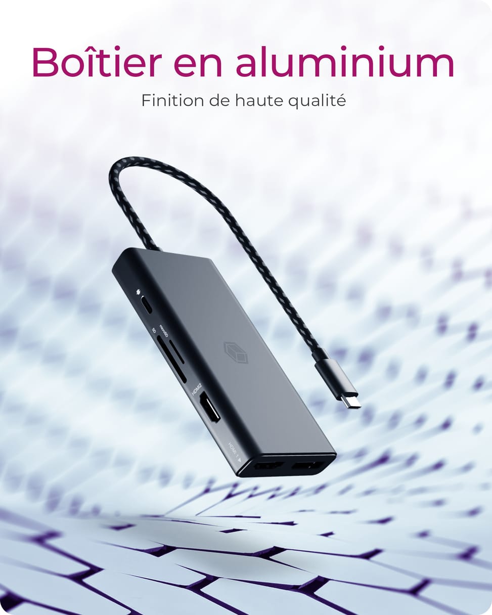 ICY BOX IB-DK4011-CPD Avec fil USB 3.2 Gen 1 (3.1 Gen 1) Type-C Noir (60999) — image 3