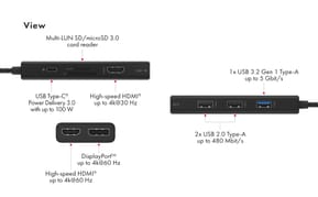 ICY BOX IB-DK4011-CPD Avec fil USB 3.2 Gen 1 (3.1 Gen 1) Type-C Noir (60999) — image 8