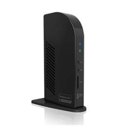 ICY BOX DisplayLink Hybrid DockingStation 12 in 1 Avec fil USB 3.2 Gen 1 (3.1 Gen 1) Type-C Noir (60976)