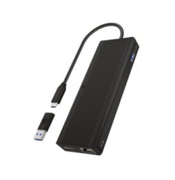 ICY BOX IB-DK4080AC Avec fil USB 3.2 Gen 1 (3.1 Gen 1) Type-C Noir (60980)