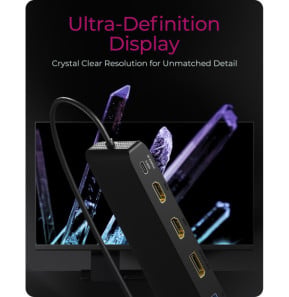 ICY BOX IB-DK2116-C Station d'accueil USB 3.2 Gen 2 (3.1 Gen 2) Type-C Noir (61005)
