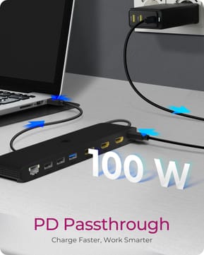 ICY BOX IB-DK2116-C Station d'accueil USB 3.2 Gen 2 (3.1 Gen 2) Type-C Noir (61005) — image 4