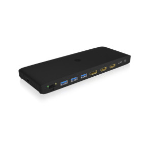 ICY BOX IB-DK2416-C Avec fil Noir (61006)