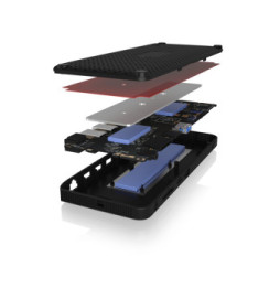ICY BOX IB-DK2416-C Avec fil Noir (61006)