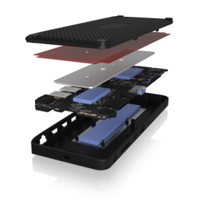 ICY BOX IB-DK2416-C Avec fil Noir (61006)