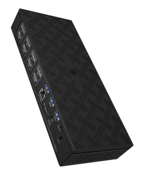 ICY BOX IB-DK2288AC Avec fil Noir (61002)