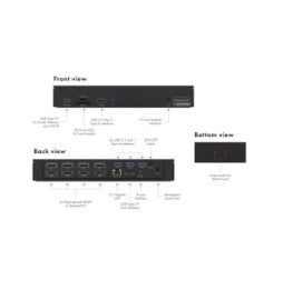 ICY BOX IB-DK2288AC Avec fil Noir (61002)