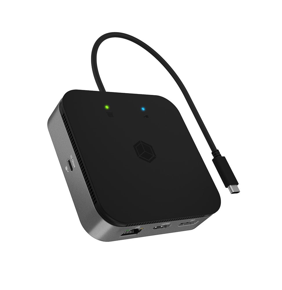 ICY BOX IB-DK408-C41 Avec fil USB4 Anthracite (60790)