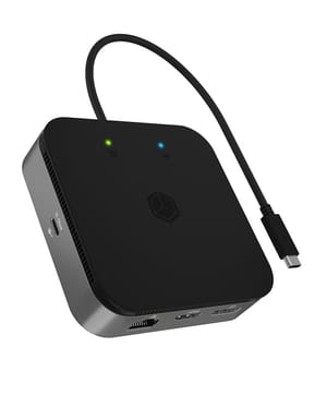 ICY BOX IB-DK408-C41 Avec fil USB4 Anthracite (60790)