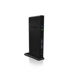 ICY BOX IB-DK2241AC Avec fil USB 3.2 Gen 1 (3.1 Gen 1) Type-A Noir (20850)