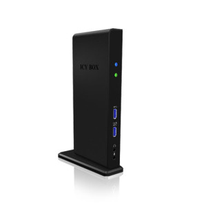 ICY BOX IB-DK2241AC Avec fil USB 3.2 Gen 1 (3.1 Gen 1) Type-A Noir (20850)