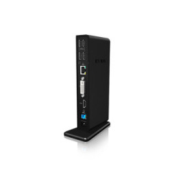 ICY BOX IB-DK2241AC Avec fil USB 3.2 Gen 1 (3.1 Gen 1) Type-A Noir (20850)