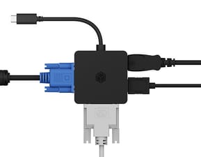 ICY BOX IB-DK1104-C 0,15 m USB Type-C DVI + VGA + DisplayPort + HDMI Noir (60900) — image 3
