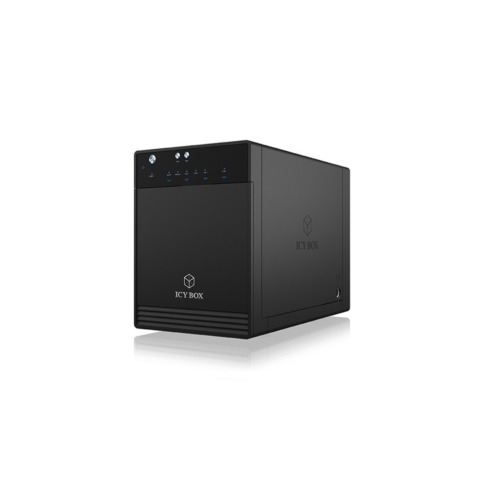 ICY BOX IB-3740-C31 Boîtier disque dur/SSD Noir 2.5/3.5" (60360)