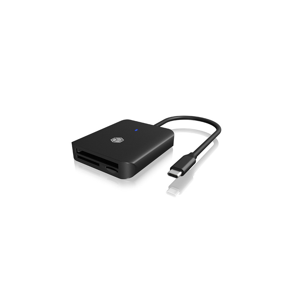 ICY BOX IB-CR403-C3 lecteur de carte mémoire USB 3.2 Gen 1 (3.1 Gen 1) Type-C Noir (60862)