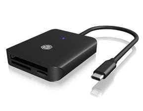 ICY BOX IB-CR403-C3 lecteur de carte mémoire USB 3.2 Gen 1 (3.1 Gen 1) Type-C Noir (60862)