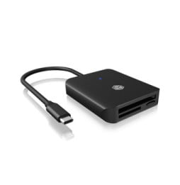 ICY BOX IB-CR403-C3 lecteur de carte mémoire USB 3.2 Gen 1 (3.1 Gen 1) Type-C Noir (60862)