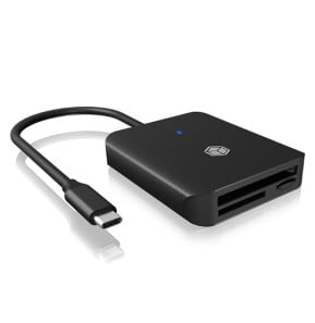 ICY BOX IB-CR403-C3 lecteur de carte mémoire USB 3.2 Gen 1 (3.1 Gen 1) Type-C Noir (60862)