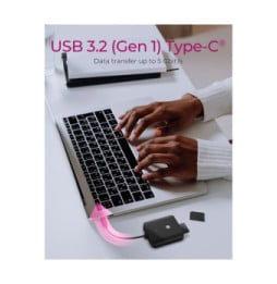 ICY BOX IB-CR403-C3 lecteur de carte mémoire USB 3.2 Gen 1 (3.1 Gen 1) Type-C Noir (60862)