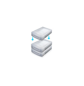ICY BOX IB-AC602A Étui Plastique Translucide (70204)