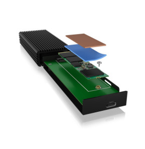 ICY BOX IB-1916M-C32 Enceinte ssd Noir M.2 (60729)