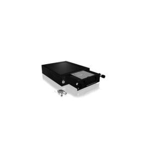 ICY BOX IB-148SSK-B 13,3 cm (5.25") Plateau de stockage de disques Noir (22059)