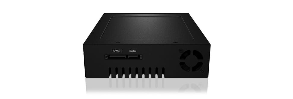 ICY BOX IB-148SSK-B 13,3 cm (5.25") Plateau de stockage de disques Noir (22059) — image 3