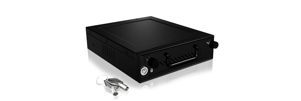 ICY BOX IB-148SSK-B 13,3 cm (5.25") Plateau de stockage de disques Noir (22059) — image 4