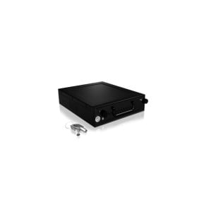 ICY BOX IB-148SSK-B 13,3 cm (5.25") Plateau de stockage de disques Noir (22059)