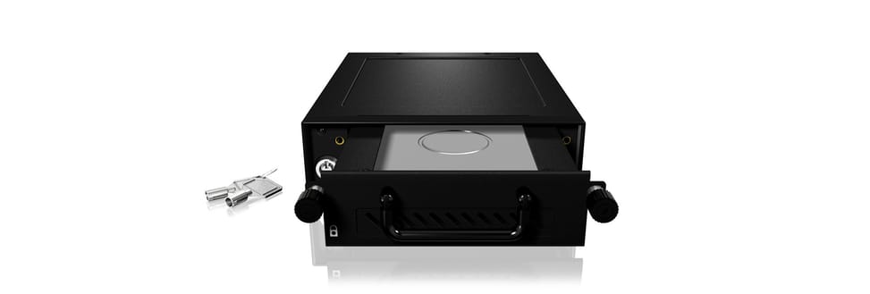 ICY BOX IB-148SSK-B 13,3 cm (5.25") Plateau de stockage de disques Noir (22059) — image 5