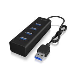 ICY BOX IB-HUB1409-U3 USB 3.2 Gen 1 (3.1 Gen 1) Type-A 5000 Mbit/s Noir (60255)