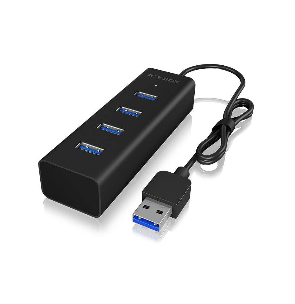 ICY BOX IB-HUB1409-U3 USB 3.2 Gen 1 (3.1 Gen 1) Type-A 5000 Mbit/s Noir (60255)