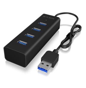 ICY BOX IB-HUB1409-U3 USB 3.2 Gen 1 (3.1 Gen 1) Type-A 5000 Mbit/s Noir (60255)