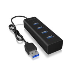ICY BOX IB-HUB1409-U3 USB 3.2 Gen 1 (3.1 Gen 1) Type-A 5000 Mbit/s Noir (60255)