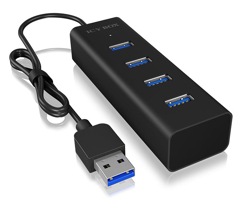 ICY BOX IB-HUB1409-U3 USB 3.2 Gen 1 (3.1 Gen 1) Type-A 5000 Mbit/s Noir (60255) — image 2