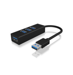 ICY BOX IB-HUB1419-U3 USB 3.2 Gen 1 (3.1 Gen 1) Type-A 5000 Mbit/s Noir (60631)