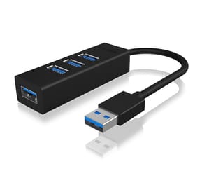 ICY BOX IB-HUB1419-U3 USB 3.2 Gen 1 (3.1 Gen 1) Type-A 5000 Mbit/s Noir (60631)