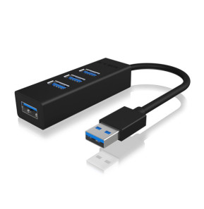 ICY BOX IB-HUB1419-U3 USB 3.2 Gen 1 (3.1 Gen 1) Type-A 5000 Mbit/s Noir (60631)
