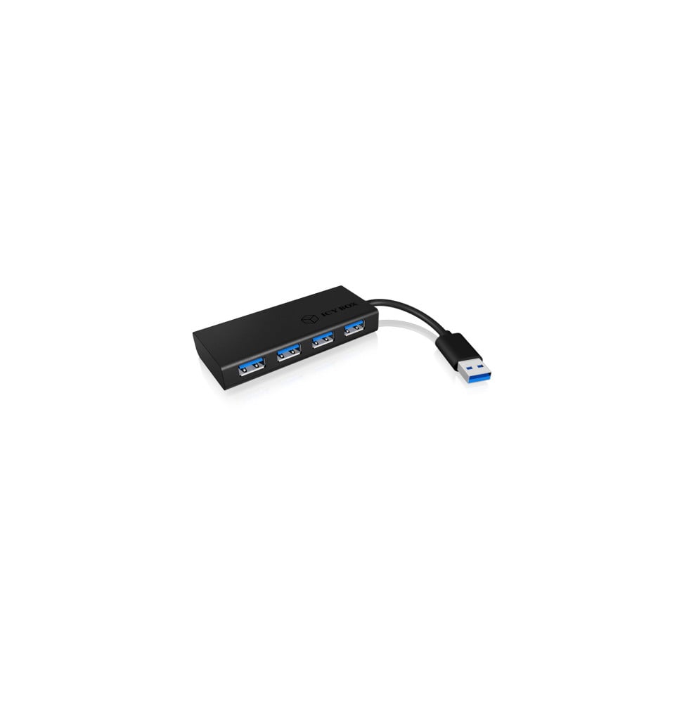 ICY BOX IB-AC6104-B USB 3.2 Gen 1 (3.1 Gen 1) Type-A 5000 Mbit/s Noir (70408)