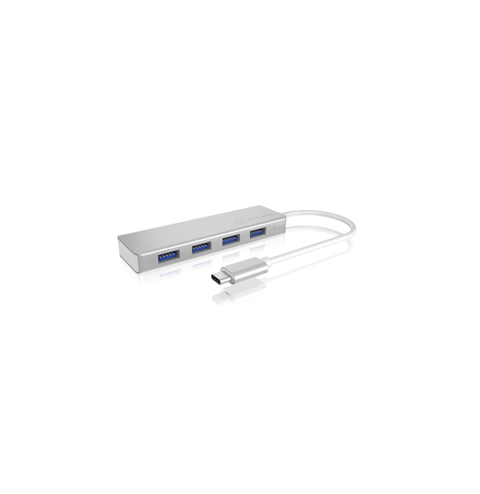 ICY BOX IB-HUB1425-C3 USB 3.2 Gen 1 (3.1 Gen 1) Type-C 5000 Mbit/s Argent (60437)