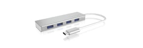 ICY BOX IB-HUB1425-C3 USB 3.2 Gen 1 (3.1 Gen 1) Type-C 5000 Mbit/s Argent (60437)