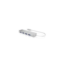 ICY BOX IB-HUB1425-C3 USB 3.2 Gen 1 (3.1 Gen 1) Type-C 5000 Mbit/s Argent (60437)